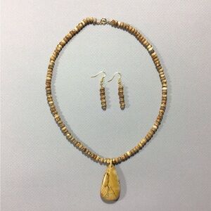 Natural Picture Jasper necklace with Pendant